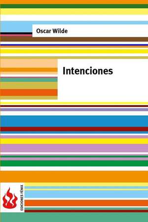 Intenciones de Oscar Wilde