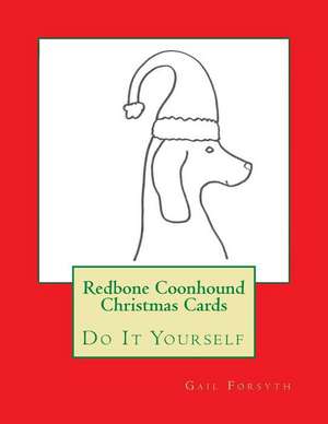 Redbone Coonhound Christmas Cards de Gail Forsyth