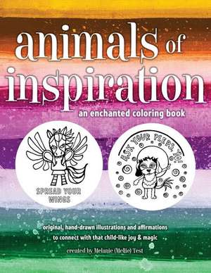 Animals of Inspiration Coloring Book de Melanie R. Test