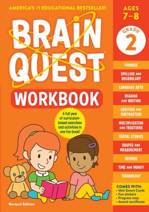 Brain Quest Workbook: 2nd Grade Revised Edition de Workman Publishing