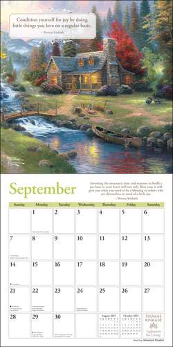 Thomas Kinkade Lightposts for Living 2025 Wall Calendar de Thomas Kinkade