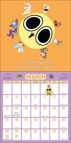 Chikn Nuggit 2025 Wall Calendar de Kyra Kupetsky