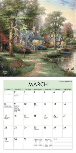 Thomas Kinkade Studios 2026 Mini Wall Calendar de Thomas Kinkade