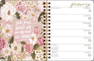 Scriptures and Florals 12-Month 2026 Hardcover Monthly/Weekly Planner Calendar de Allison Loveall