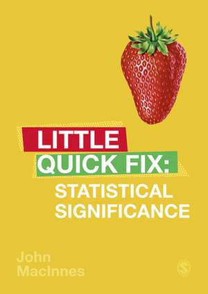 Statistical Significance: Little Quick Fix de John MacInnes