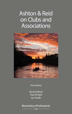 Ashton & Reid on Clubs and Associations de Mr David Ashton