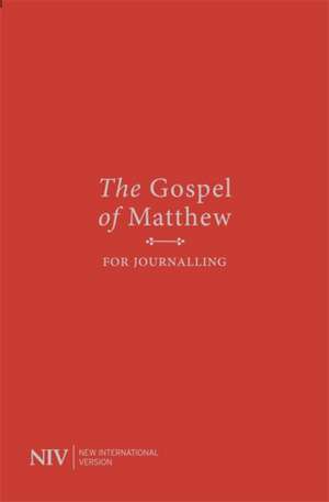 NIV Gospel of Matthew for Journalling de New International Version