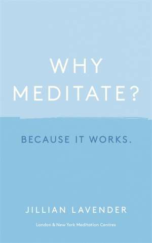 Why Meditate? Because it Works de Jillian Lavender