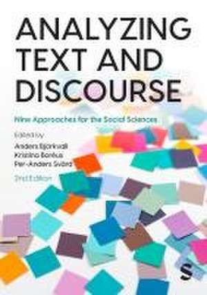 Analyzing Text and Discourse de Anders Björkvall