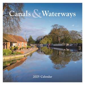 Canals & Waterways Square Wall Calendar 2025 de Carousel Calendars