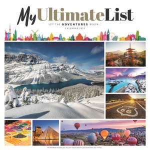 My Ultimate List Square Wall Calendar 2025 de Carousel Calendars