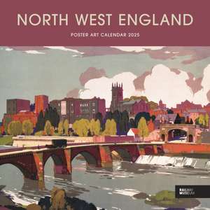 North West England Poster Art National Railway Museum Wiro Wall Calendar 2025 de Carousel Calendars