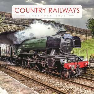 Country Railways Wiro Wall Calendar 2025 de Carousel Calendars