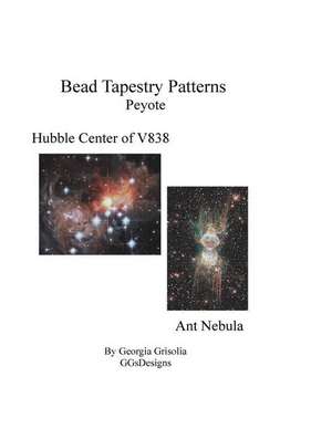 Bead Tapestry Patterns Peyote Hubble Center of V838 and Ant Nebula de Georgia Grisolia