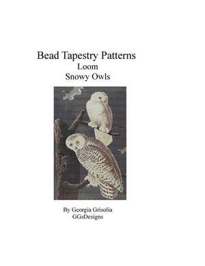 Bead Tapestry Patterns Loom Snowy Owls de Georgia Grisolia