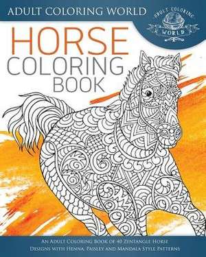 Horse Coloring Book de Adult Coloring World