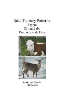 Bead Tapestry Patterns Peyote Spring Baby Doe, a Female Deer de Georgia Grisolia