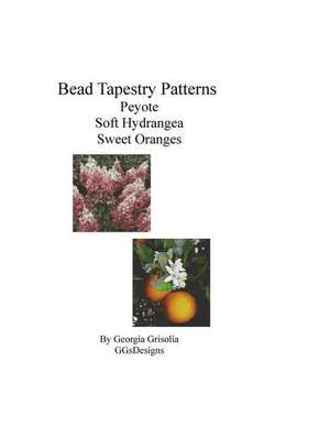 Bead Tapestry Patterns Peyote Soft Hydrangea Sweet Oranges de Georgia Grisolia