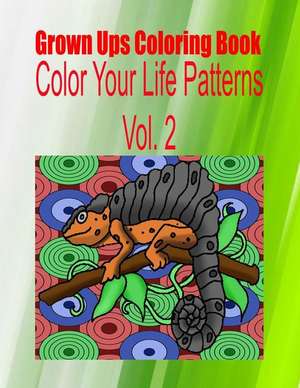 Grown Ups Coloring Book Color Your Life Patterns Vol. 2 de William Risinger