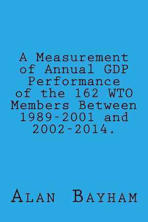 A Measurement of Annual Gdp Performance of the 162 Wto Members de Alan Bayham