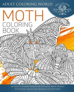 Moth Coloring Book de Adult Coloring World