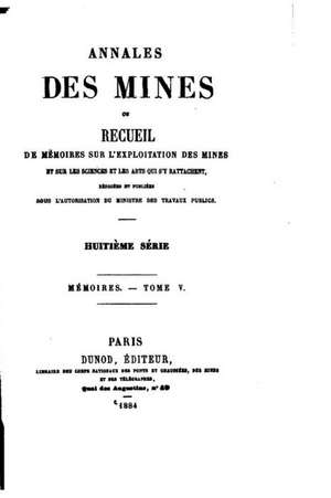 Annales Des Mines - Tome V. de Dunod