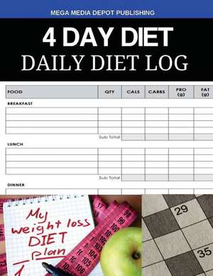 4 Day Diet Daily Diet Log de Mega Media Depot