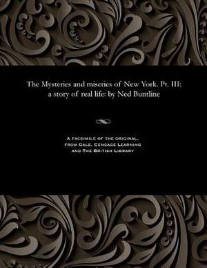 The Mysteries and Miseries of New York. PT. III de Ned Buntline