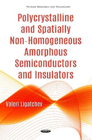 Polycrystalline & Spatially Non-Homogeneous Amorphous Semiconductors & Insulators de Valeri Ligatchev