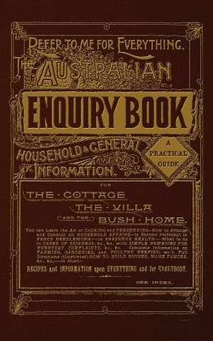 The Australian Enquiry Book de Mrs Lance Rawson