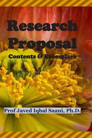 Research Proposals de Dr Javed Iqbal Saani