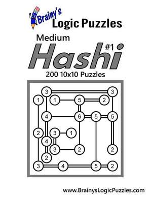 Brainy's Logic Puzzles Medium Hashi #1 200 10x10 Puzzles de Brainy's Logic Puzzles