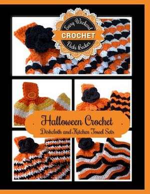 Halloween Crochet Dishcloth and Kitchen Towel Sets de Vicki Becker