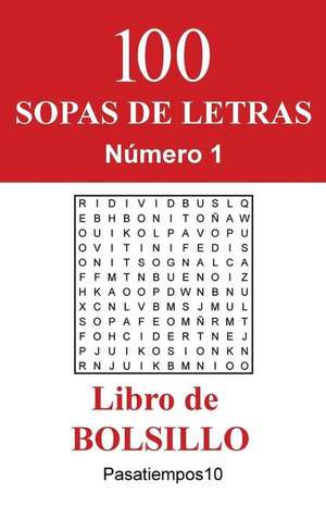 100 Sopas de Letras Libro de Bolsillo - N. 1 de Pasatiempos10