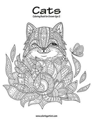 Cats Coloring Book for Grown-Ups 2 de Nick Snels