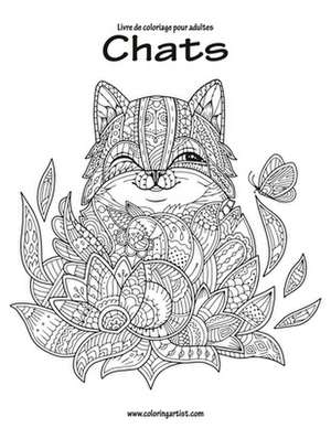 Livre de Coloriage Pour Adultes Chats 2 de Nick Snels