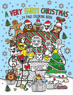 A Very Emoji Christmas Coloring Book de Dani Kates