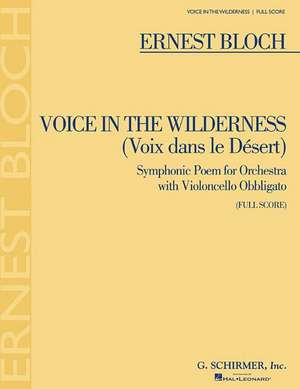 Voice in the Wilderness (Symphonic Poem): Full Score de Ernst Bloch