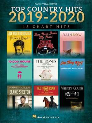 Top Country Hits of 2019-2020 - Piano/Vocal/Guitar Songbook de Hal Leonard Corp