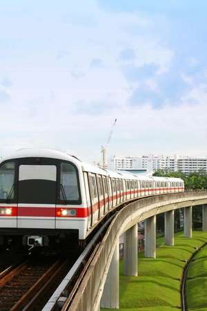 Singapore Mrt Mass Rapid Transit Train Travel Journal de Cool Image