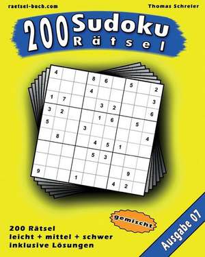 200 Gemischte Zahlen-Sudoku 07 de Thomas Schreier