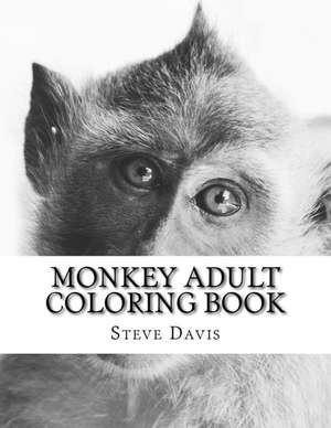 Monkey Adult Coloring Book de Steve Davis