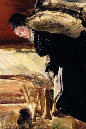 "Young Woman Taking a Walk Holding an Open Umbrella" by Edouard Manet - 1880 de Ted E. Bear Press