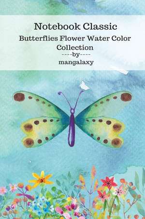 Notebook Classic Butterflies Flower Water Color Collection V.8 de Galaxy, Man