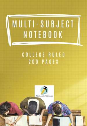 Multi-Subject Notebook College Ruled 200 Pages de Journals and Notebooks