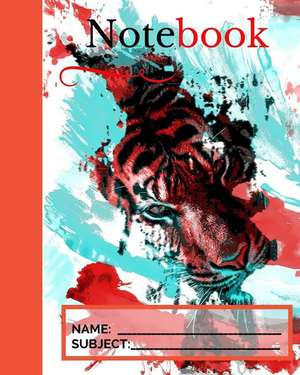 Note Book - 75 Sheets - Tiger Theme de Publishing House, Josiah