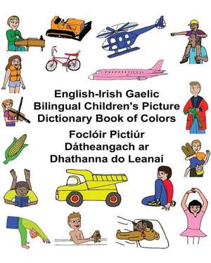 English-Irish Gaelic Bilingual Children's Picture Dictionary Book of Colors Focloir Pictiur Datheangach AR Dhathanna Do Leanai de Richard Carlson Jr