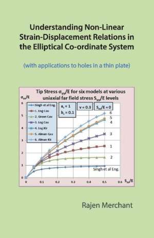 Understanding Non-Linear Strain-Displacement Relations: In the Elliptical Co-Ordinate System Volume 1 de Rajen Merchant