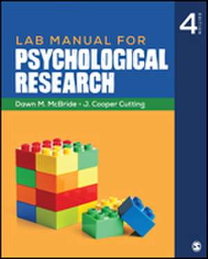 Lab Manual for Psychological Research de Dawn M. McBride