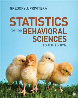 Statistics for the Behavioral Sciences de Gregory J. Privitera